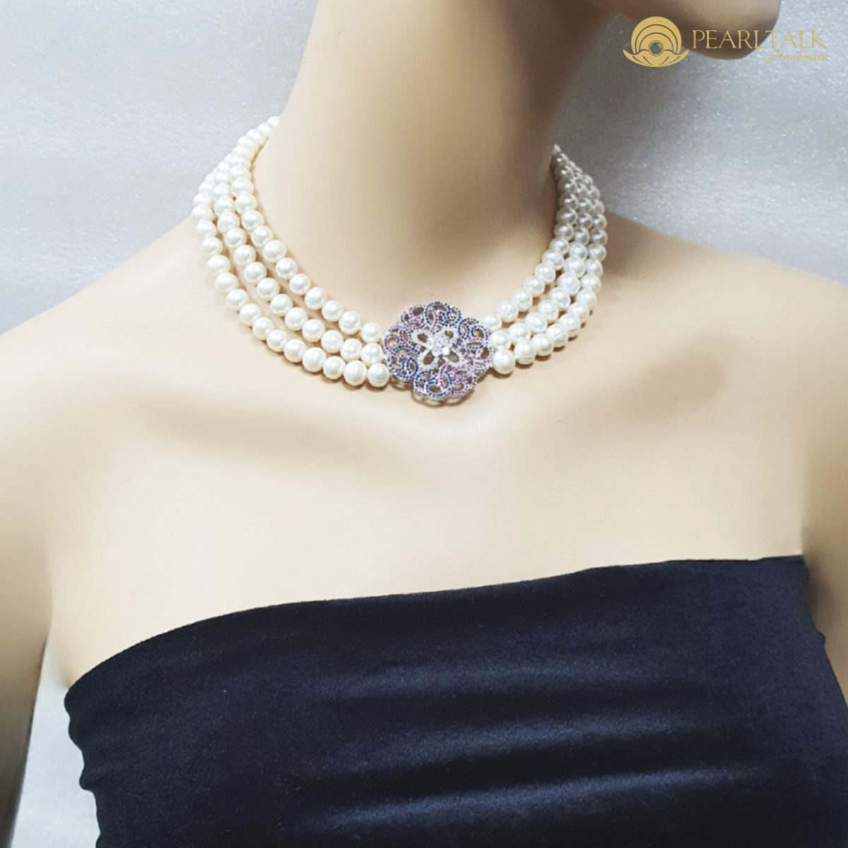 CHUỖI NGỌC TRAI DIANA CHOKER