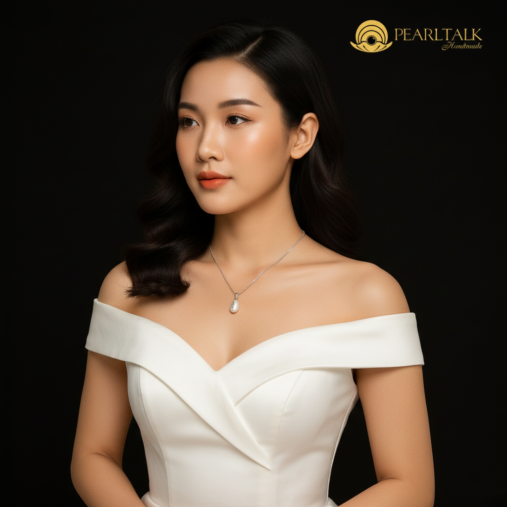 Mặt Dây chuyền Ngọc trai Áo Dài&nbsp;