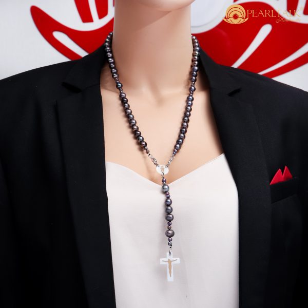 Chuỗi cổ Mân côi Sunrise M -&nbsp; Đen