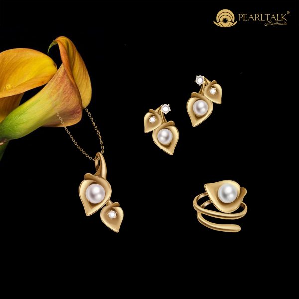 Bộ ngọc trai Hoa Calla – S3086